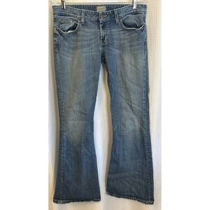 BKE Denim Star Stretch Womens Flare Jeans 31X31.5 Medium Rinse Y2K